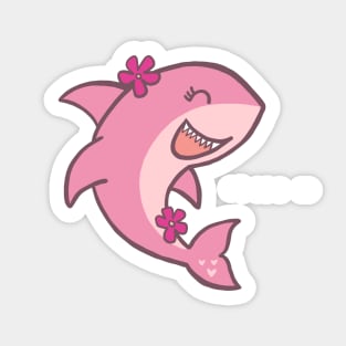 Pink Ocean Shark Sticker